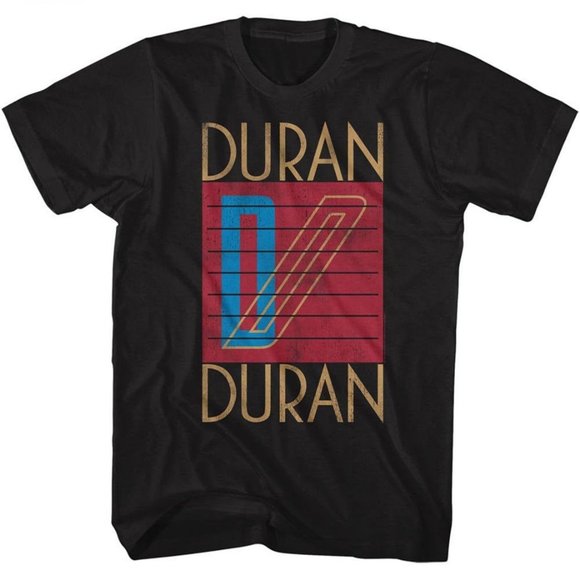 Tops - Du ran Du ran Logo Rock and Roll Music Shirt